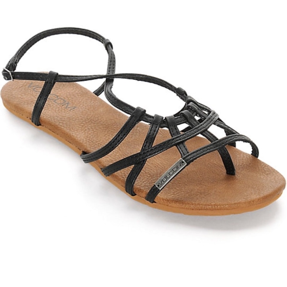 Black strappy sandals